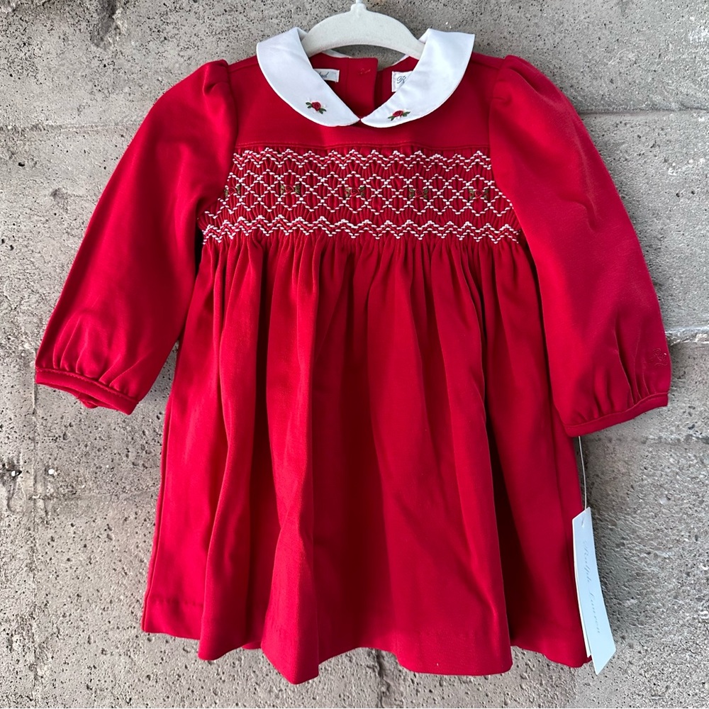 ❤️Ralph Lauren❤️ Embroidery Baby Dress And Bloomers Size 6M